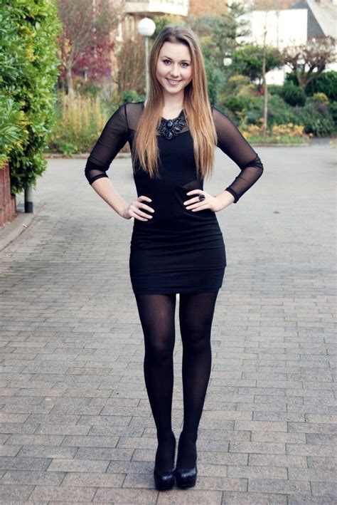 black stockings with dress|formal dress with black tights.